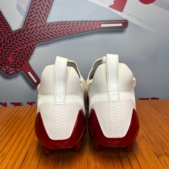 Adidas Adizero PrimeKnit White Red Football Cleats Mens Size 9 NEW - Picture 2 of 5